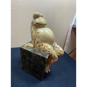 Vintage Funny Frog Bookend Austin Products Book End Frog Sitting On Block